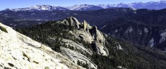 Chimney Rock and the Sequoia/Kings Canyon Backcountry from the top of Big Baldy.